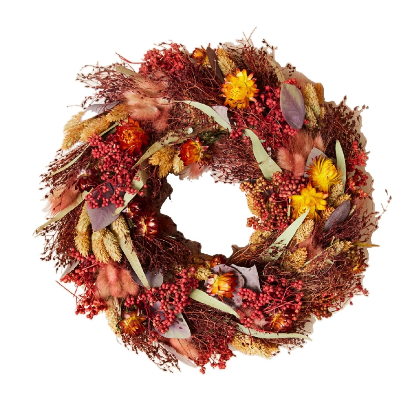 Dried Flowers Christmas Wreath Terra.