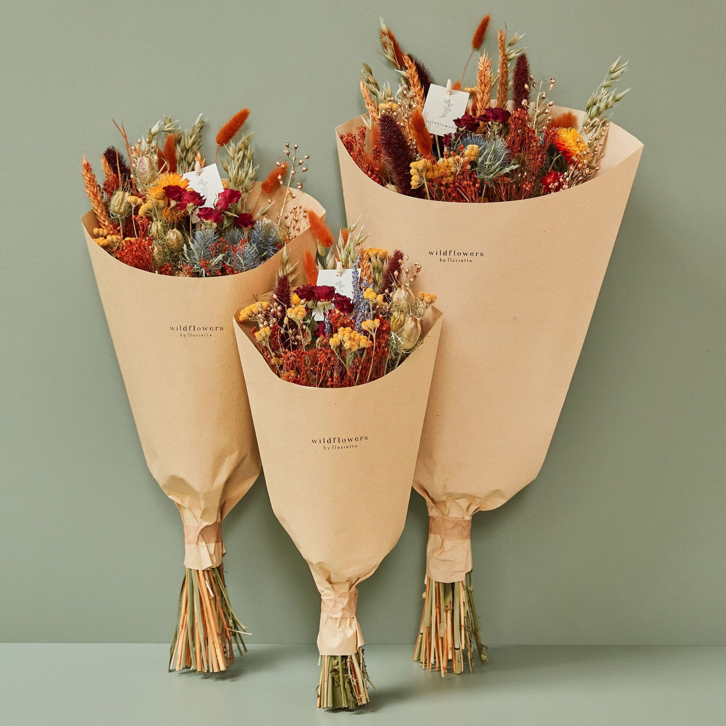 Dried Flowers - Field Bouquet Harvest Sunset.