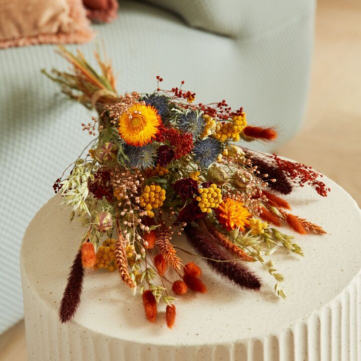 Dried Flowers - Field Bouquet Harvest Sunset.