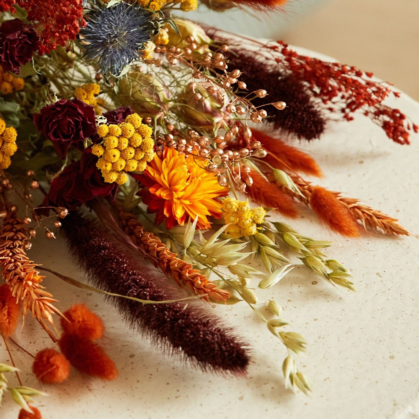 Dried Flowers - Field Bouquet Harvest Sunset.