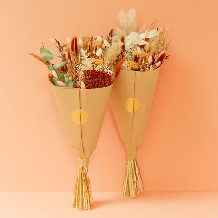 Dried Flowers - Christmas Field bouquet Exclusive - Sweet Caramel (Medium).