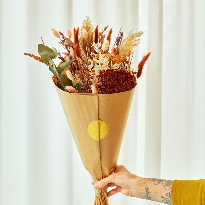 Dried Flowers - Christmas Field bouquet Exclusive - Sweet Caramel (Medium).