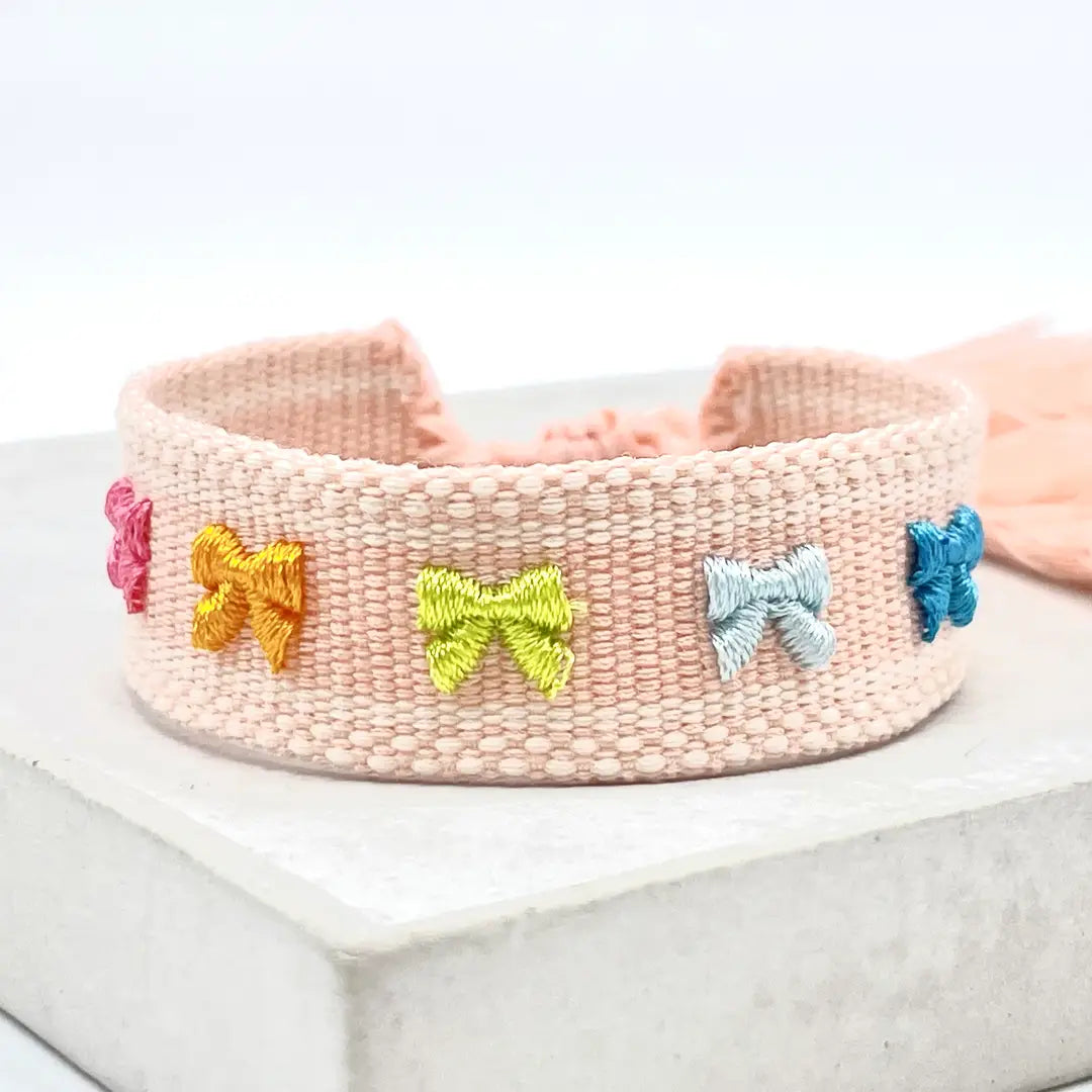 Loops Statement Bracelet Woven, Embroidered