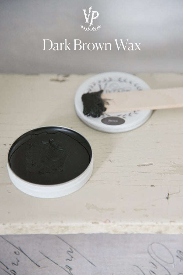 Dark brown wax