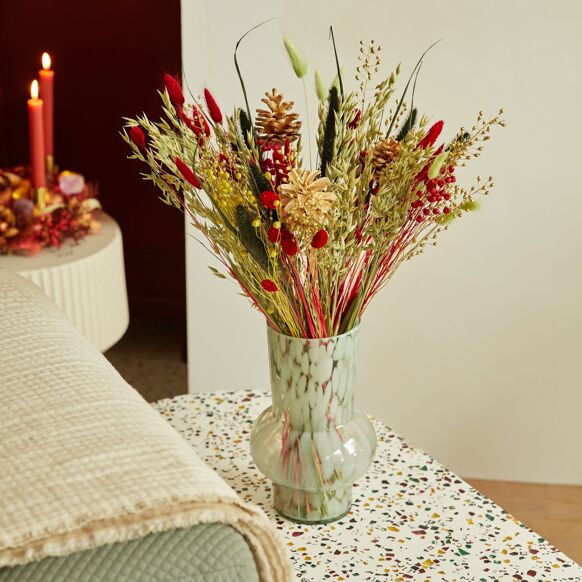 Dried Flowers - Christmas Field Bouquet Holiday Cheer.