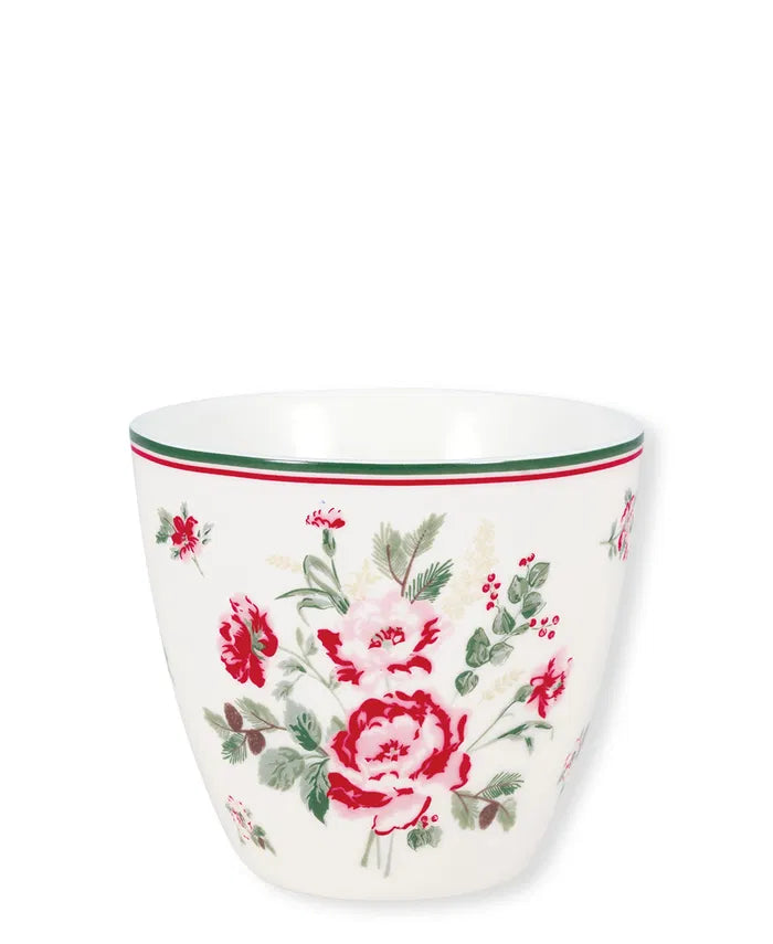Latte cup Leonora white