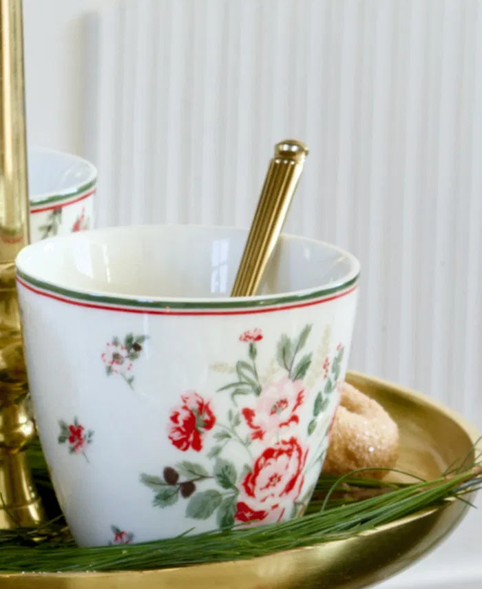 Latte cup Leonora white