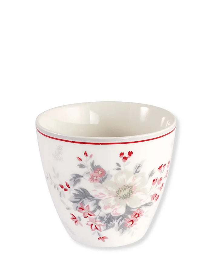 Latte cup Grey White