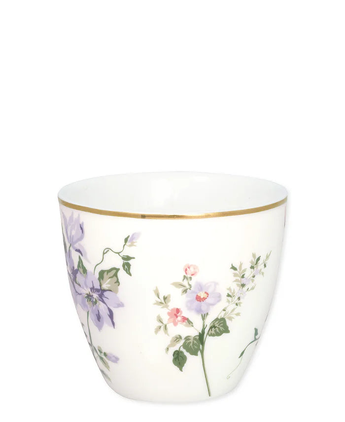 Latte cup Jacobe white.