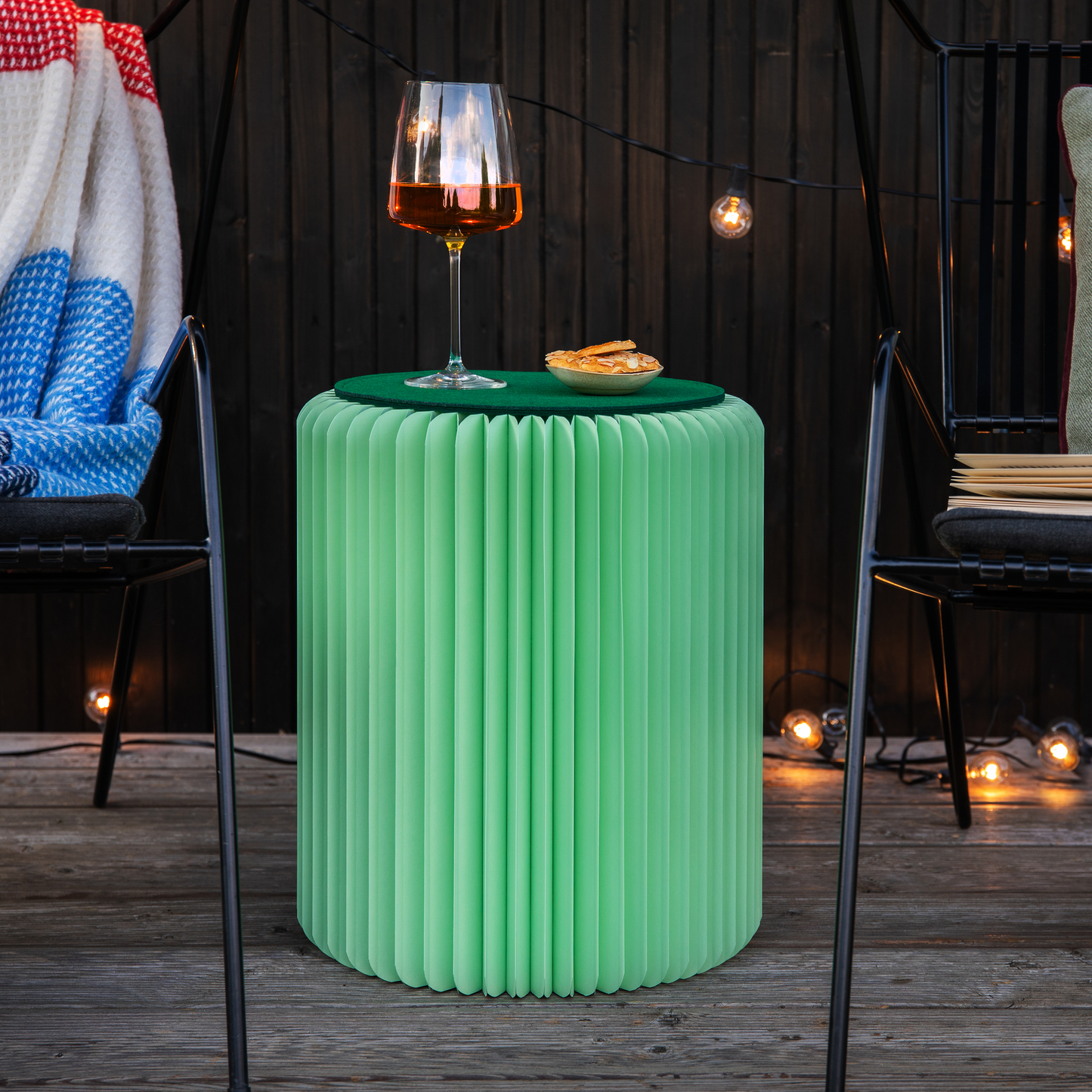 Paper stool Papillon 'mint'