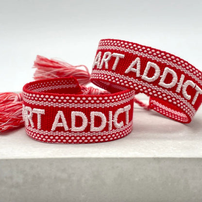 Art Addict Statement Bracelet Woven, Embroidered