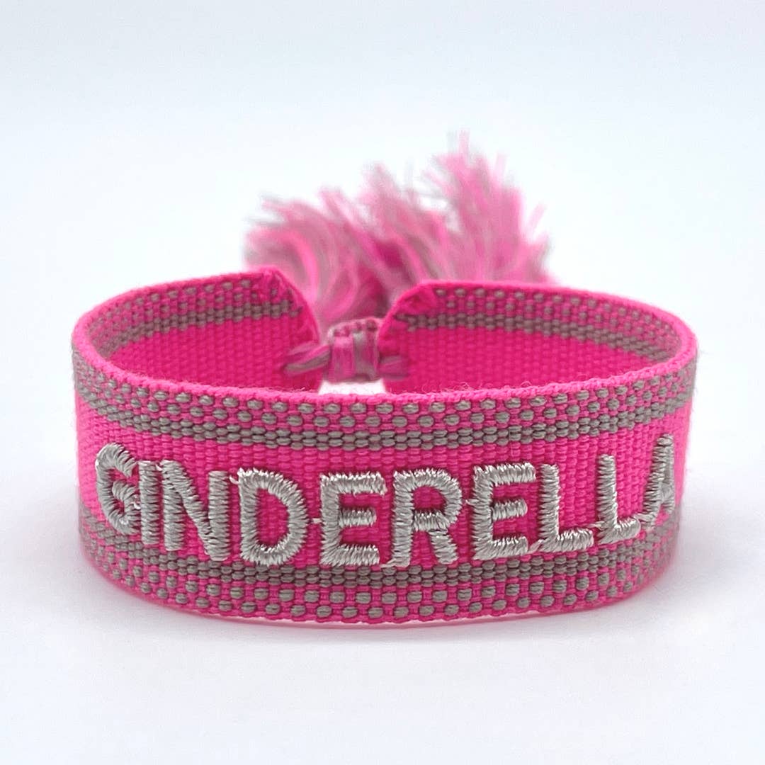 Ginderella Statement Bracelet Woven, Embroidered