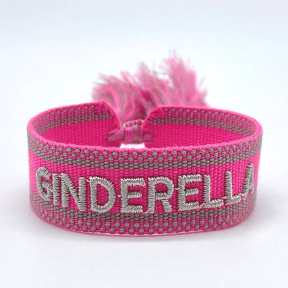Ginderella Statement Bracelet Woven, Embroidered
