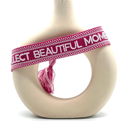 Collect Beautiful Moments Statement Bracelet Woven, Embroidered