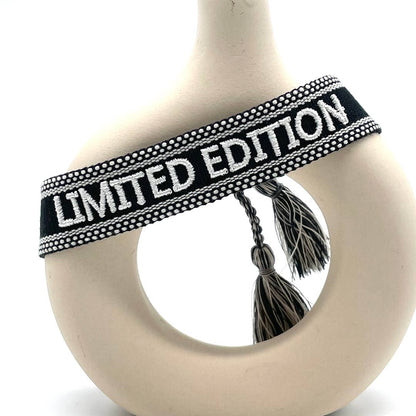 Limited Edition Statement Bracelet Woven, Embroidered
