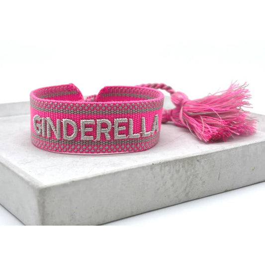 Ginderella Statement Bracelet Woven, Embroidered