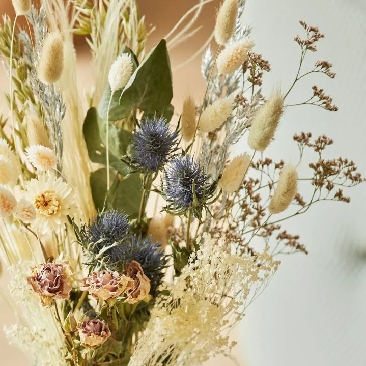 Dried Flowers - Field Bouquet Frosted White (LARGE)