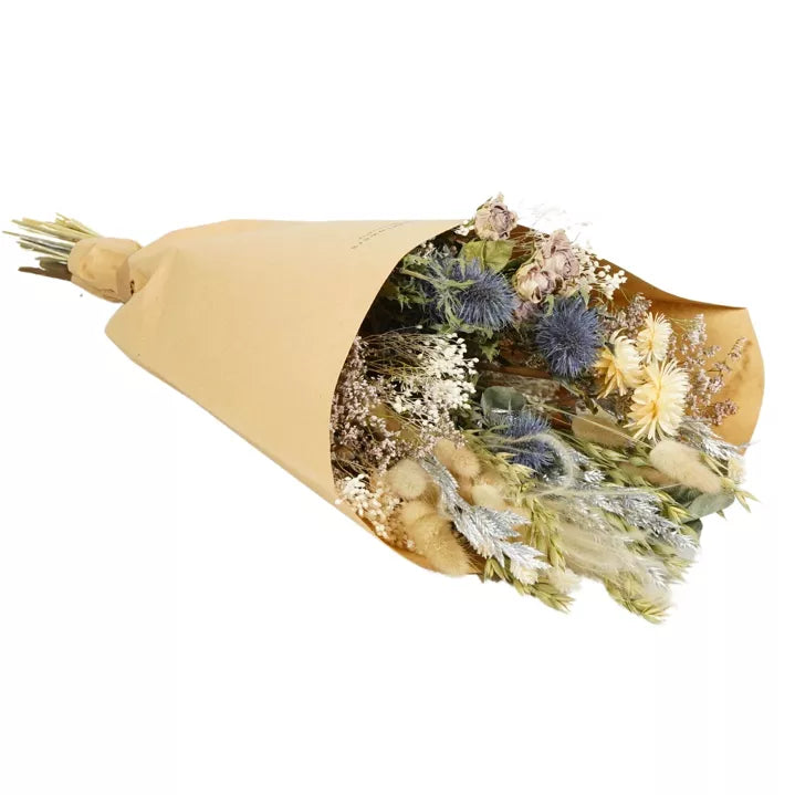 Dried Flowers - Field Bouquet Frosted White (LARGE)