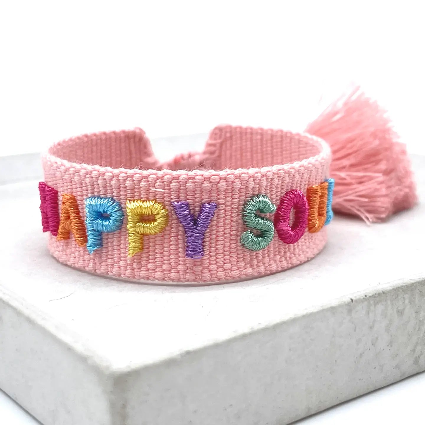 Happy Soul Statement Bracelet Woven, Embroidered