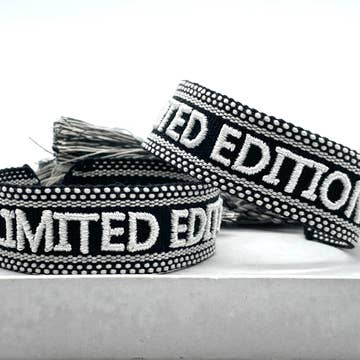 Limited Edition Statement Bracelet Woven, Embroidered