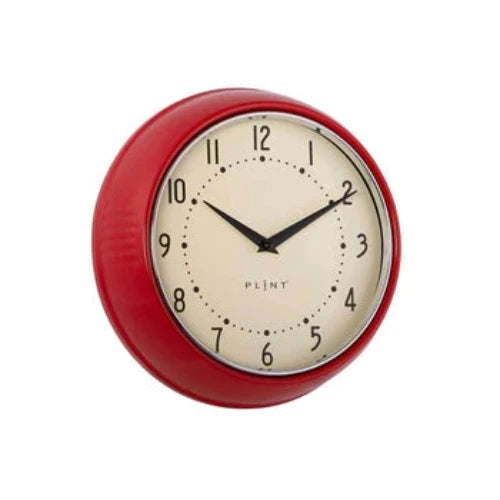 Retro Wall Clock- RED