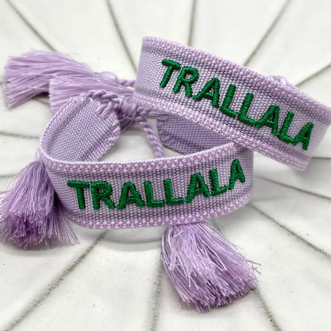 Trallala Statement Bracelet Woven, Embroidered
