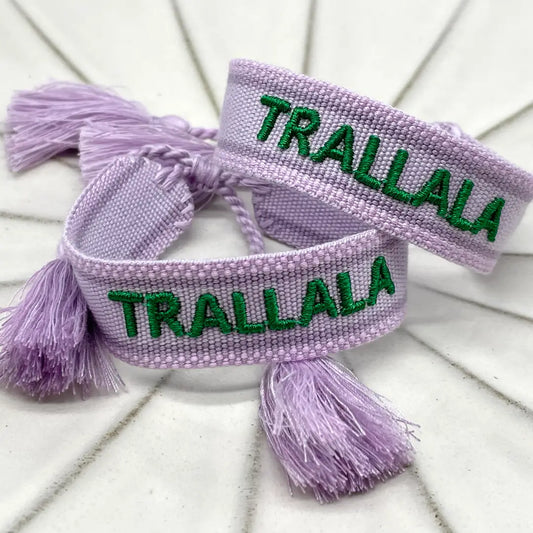 Trallala Statement Bracelet Woven, Embroidered