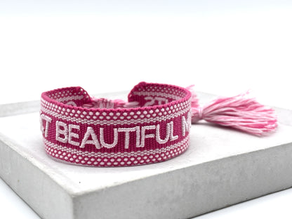 Collect Beautiful Moments Statement Bracelet Woven, Embroidered
