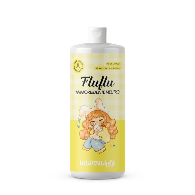 Συμπυκνωμένο ουδέτερο μαλακτικό FLUFLU , 1L. ΔΙΑΘΕΣΙΜΟ ΑΠΟ 17/06/2026
