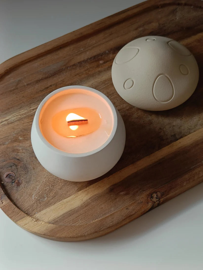 Concrete Mushroom Soy Candle