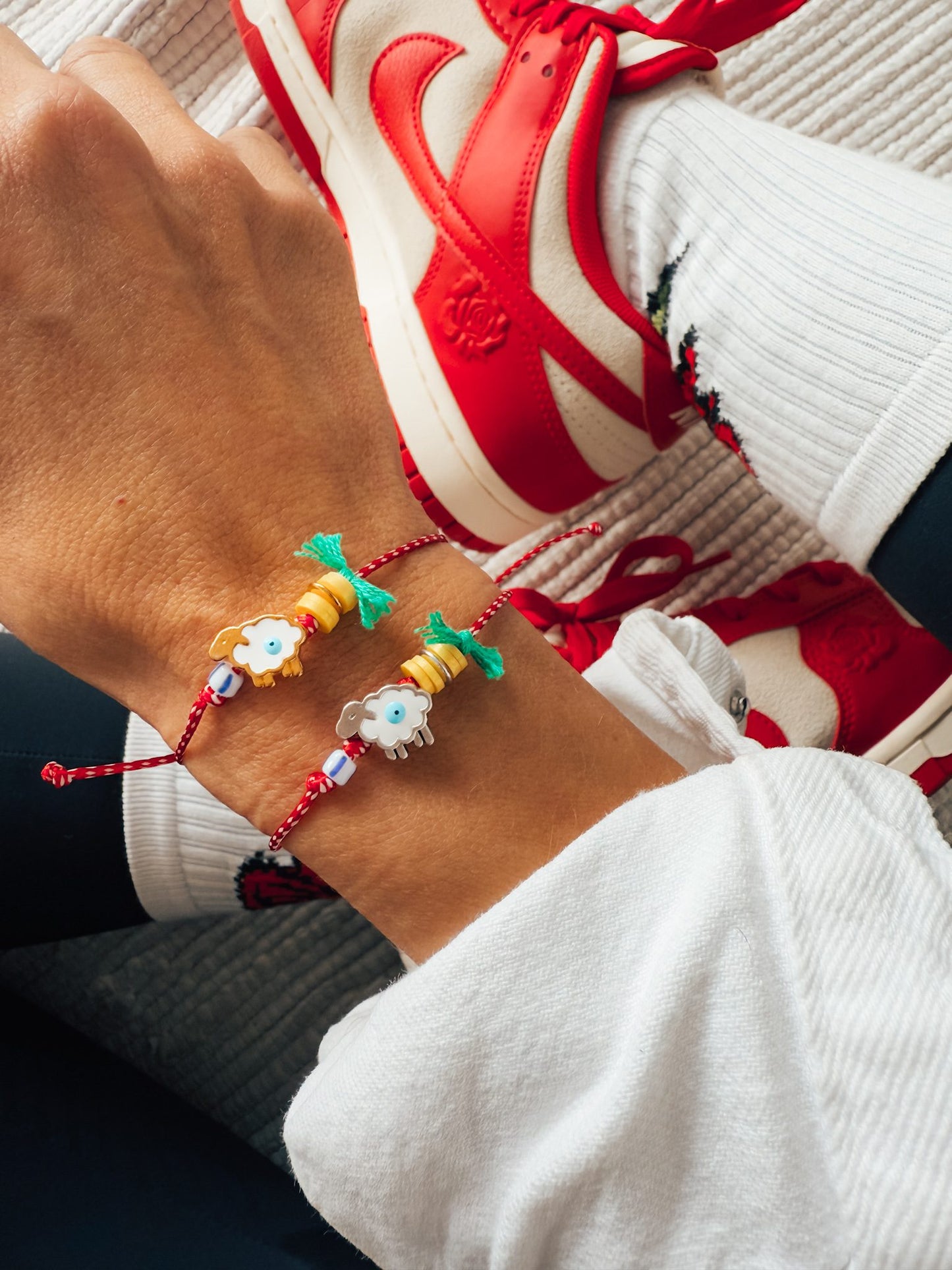 March bracelets with cute sheep.