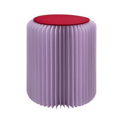 Paper stool Papillon 'lilac'