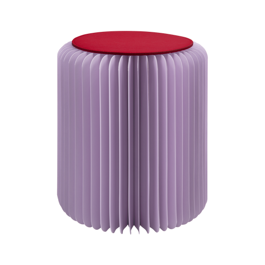 Paper stool Papillon 'lilac'