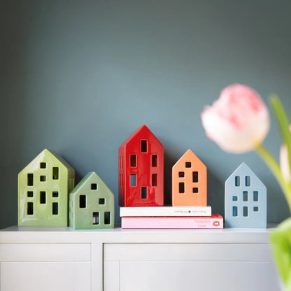 REMEMBER. Διακοσμητικό σπιτάκι ρεσώ Nyhavn (απαλό πράσινο)