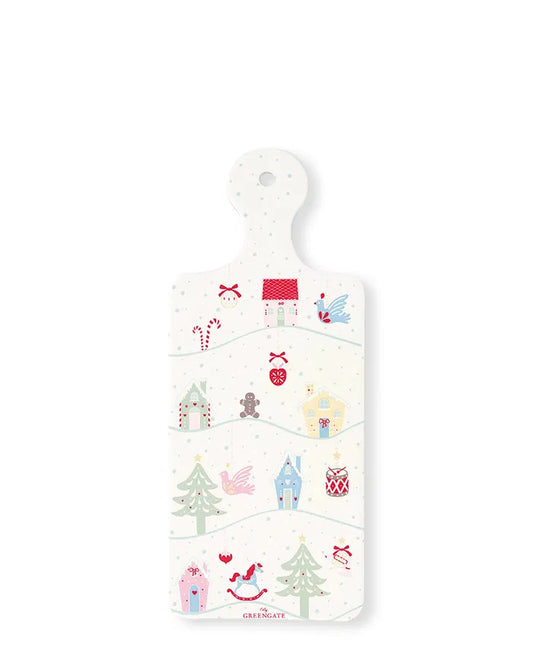 Coaster board Laura christmas white
