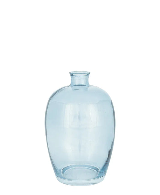 Vase oval dark blue