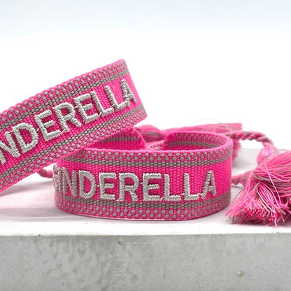 Ginderella Statement Bracelet Woven, Embroidered