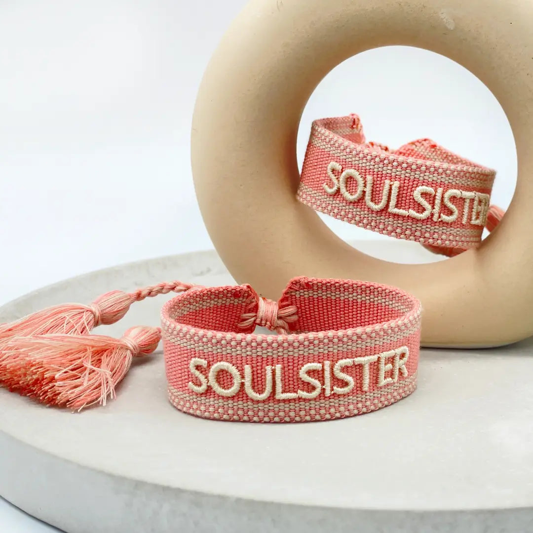 Soulsister Bracelet Woven, Embroidered