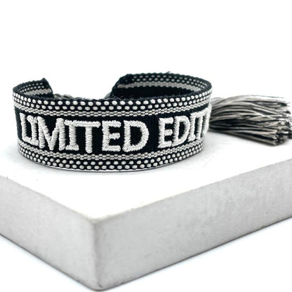 Limited Edition Statement Bracelet Woven, Embroidered