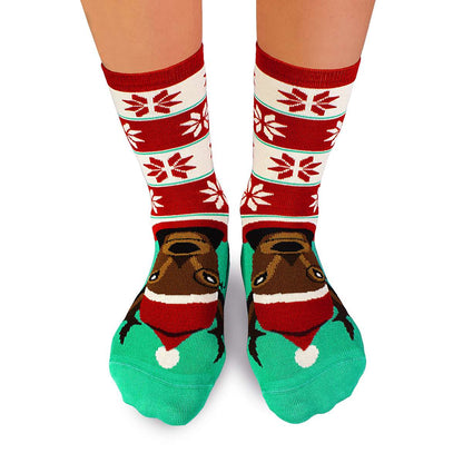 Χριστουγεννιάτικες κάλτσες μπαμπού Ρούντολφ